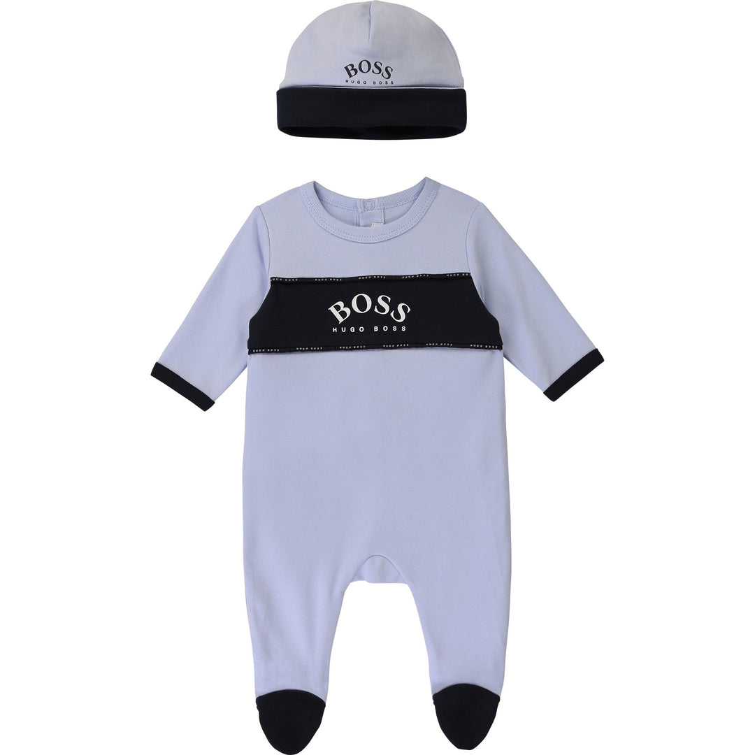 Hugo boss baby dungarees best sale